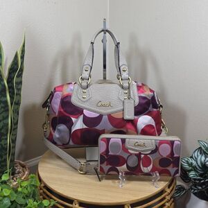 Coach Madison / Gallery Signature 'C' Carryall and Wallet